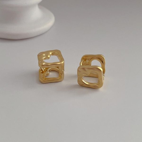 4G Liquid Earrings In Metal  | Womens Jewelry