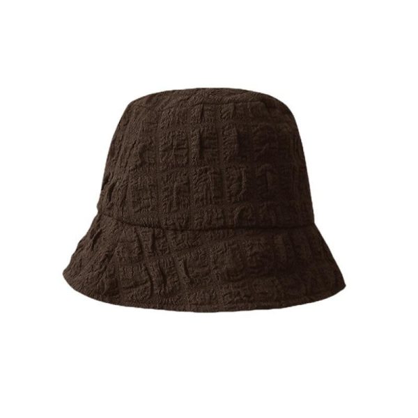 Bucket Hat In 4G Cotton Towelling  | Womens Beanies & Caps