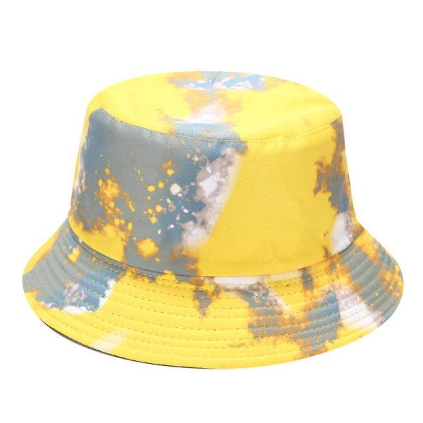 Bucket Hat In Silk With Lemon Print  | Mens Beanies & Caps