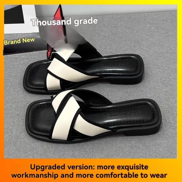 G Plage Flat Sandals In Canvas  | Mens Slides & Sandals