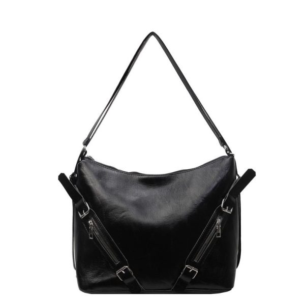 Medium Voyou Bag In Crackled Patent Leather  | Womens Voyou