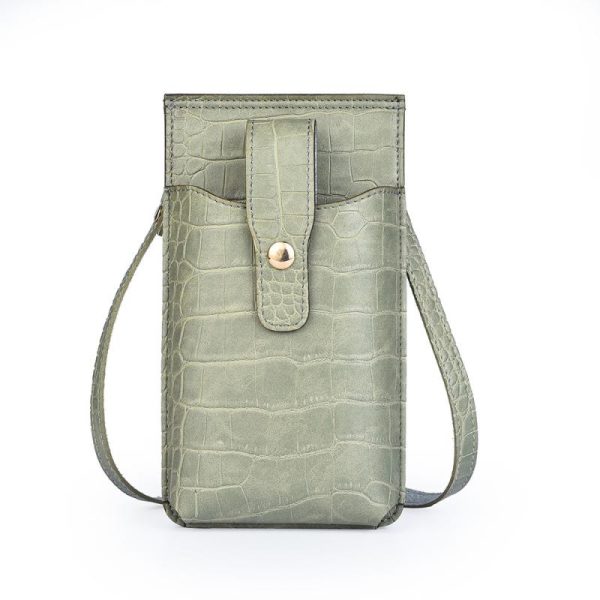 Medium Voyou Tote Bag In Crocodile Effect Leather  | Womens Shoulder Bags