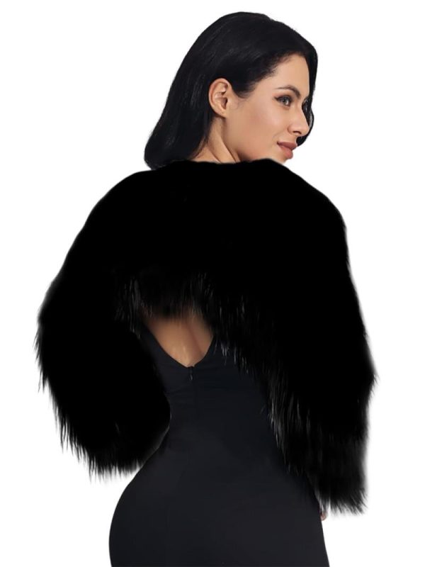 Oversized Cape In Faux Fur  | Womens Coats & Jackets