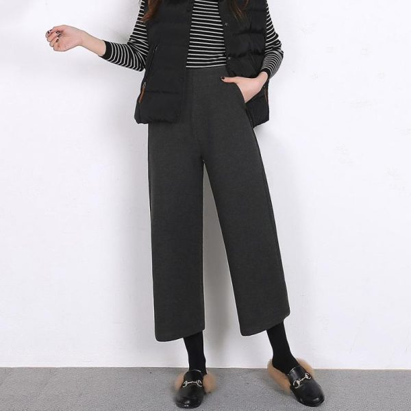 Oversized Tailored Pants In Wool  | Womens Pants & Shorts