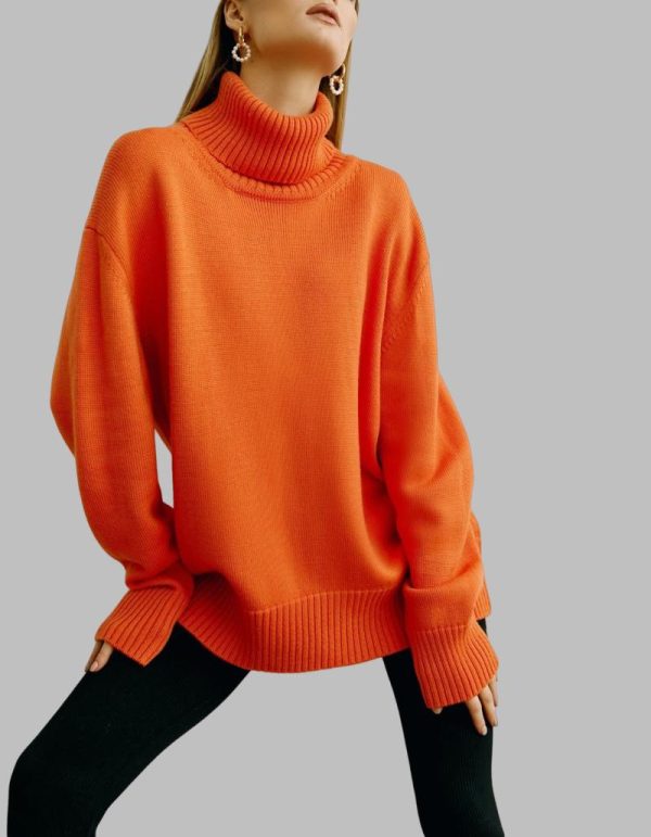 Turtleneck Sweater In Cashmere  | Womens Sweaters