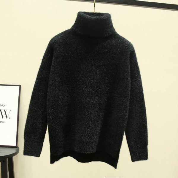 Turtleneck Sweater In Chenille With 4G Detail  | Mens Sweaters