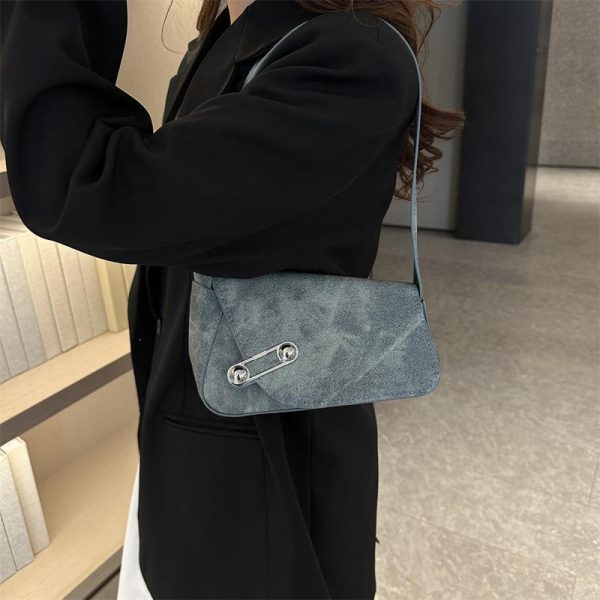 Voyou Zipped Card Holder In Denim  | Womens Wallets & Card Holders