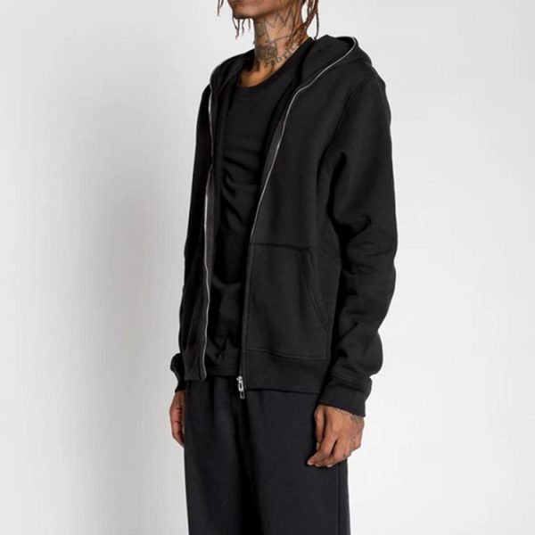 Zipped Hoodie In Wool With 4G Detail  | Mens Sweatshirts & Hoodies