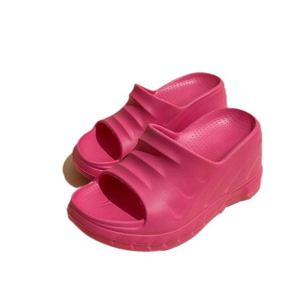 Marshmallow Wedge Sandals In Iridescent Rubber  | Womens Marshmallow